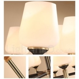 Designer Touch Decorative Pure Brass Large Luxurious Rustic Retro Vintage Brass Pendant Chandelier with Glass Shades