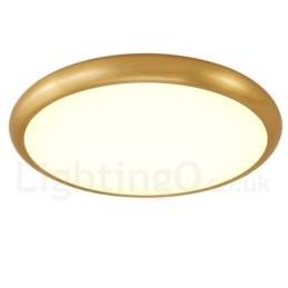 Designer Touch Decorative Ultra Thin Dimmable Modern Contemporary Nordic Style Flush Mount Brass Ceiling Lights with Acrylic Shade Also Can Be Used As Wall Light