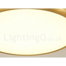 Designer Touch Decorative Ultra Thin Dimmable Modern Contemporary Nordic Style Flush Mount Brass Ceiling Lights with Acrylic Shade Also Can Be Used As Wall Light