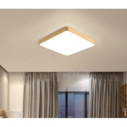 Designer Touch Decorative Ultra Thin Square Dimmable Modern Contemporary Nordic Style Flush Mount Brass Ceiling Lights with Acrylic Shade Also Can Be Used As Wall Light