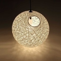 Designer Touch Decorative Country Simple Modern lamp Pastoral Rattan Lamp Hemp Ball Chandelier