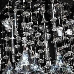 Designer Touch Decorative Traditional Classic Crystal Chrome Metal Chandelier