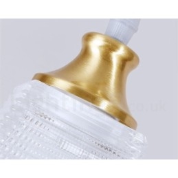 Designer Touch Decorative Pure Brass Rustic Lodge Nordic Style Pendant Light with Glass Shade