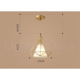 Designer Touch Decorative Pure Brass Rustic Lodge Nordic Style Pendant Light with Fabric Shade