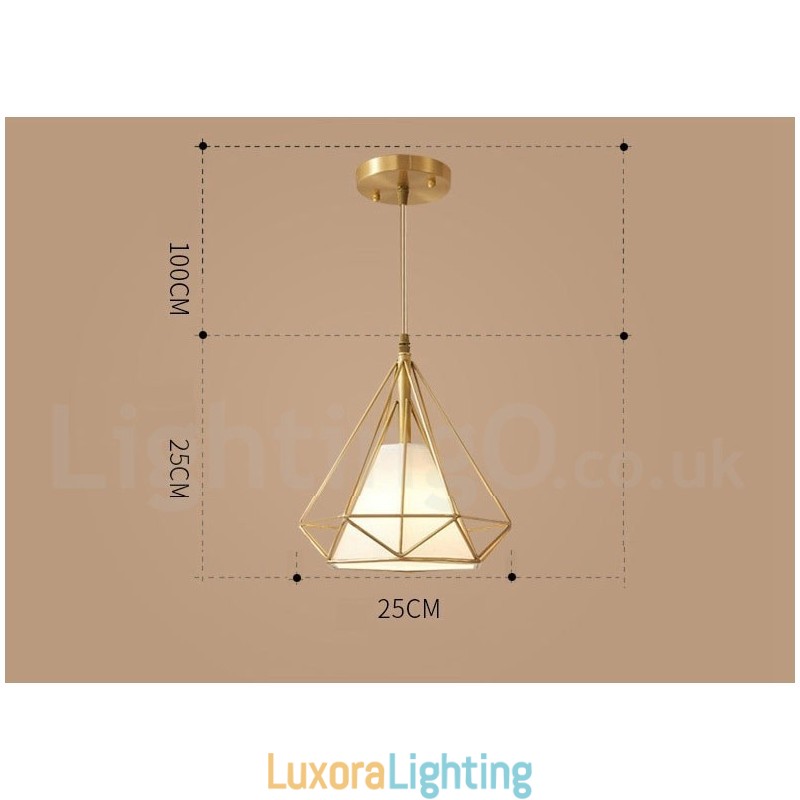 Designer Touch Decorative Pure Brass Rustic Lodge Nordic Style Pendant Light with Fabric Shade