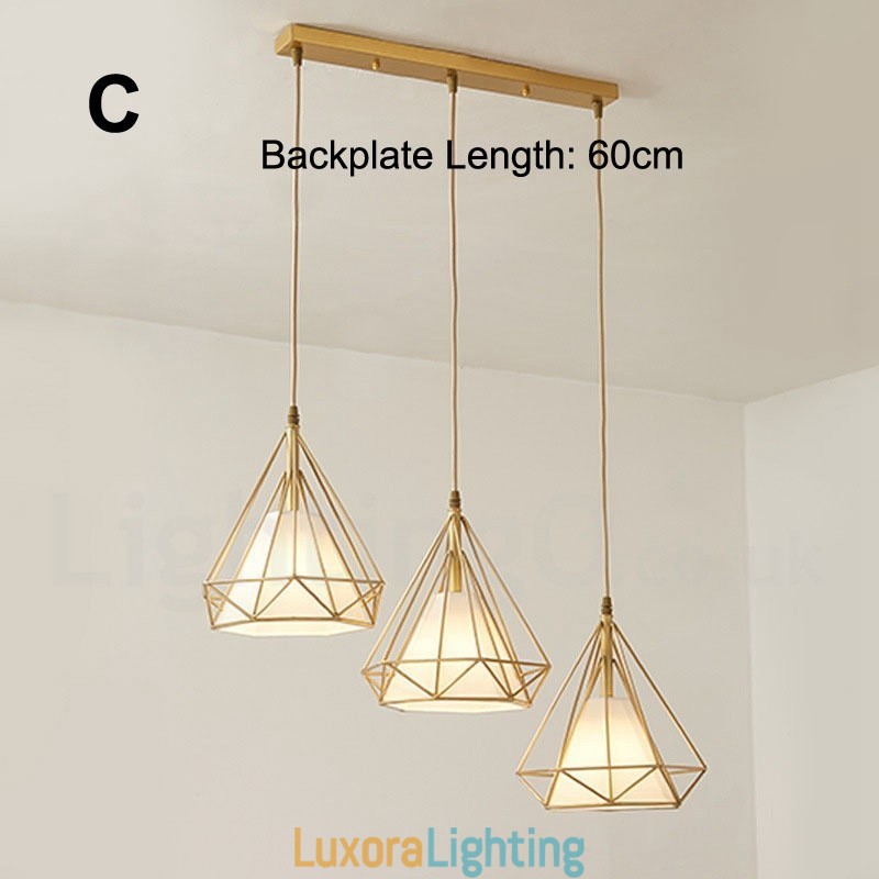 Designer Touch Decorative Pure Brass Rustic Lodge Nordic Style Pendant Light with Fabric Shade
