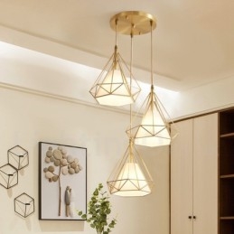 Designer Touch Decorative Pure Brass Rustic Lodge Nordic Style Pendant Light with Fabric Shade