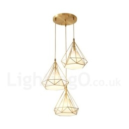 Designer Touch Decorative Pure Brass Rustic Lodge Nordic Style Pendant Light with Fabric Shade