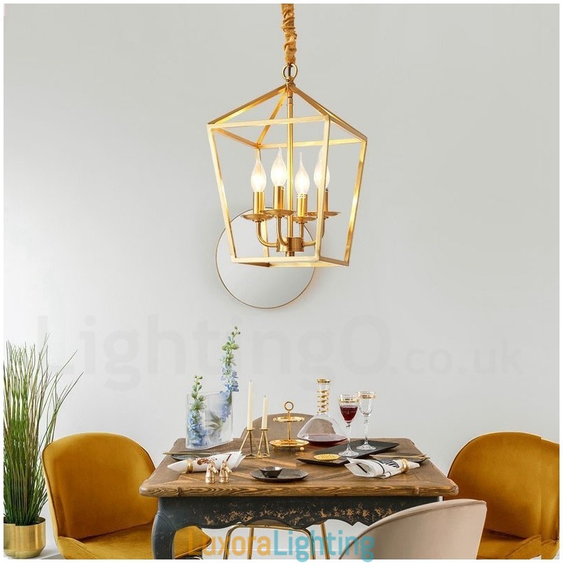 Designer Touch Decorative Pure Brass Rustic Lodge Nordic Style Pendant Light