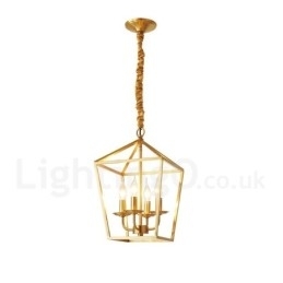 Designer Touch Decorative Pure Brass Rustic Lodge Nordic Style Pendant Light