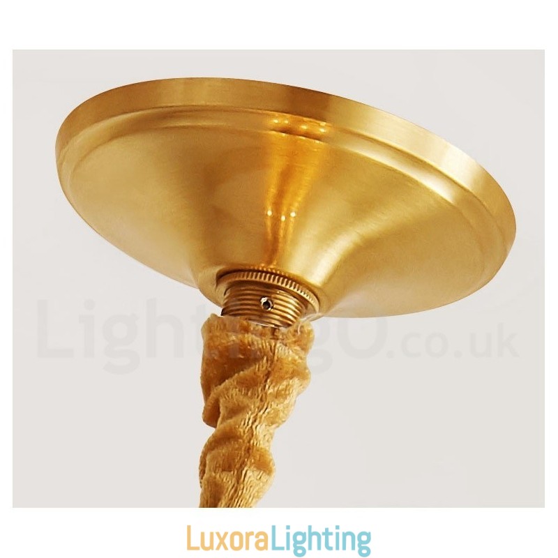 Designer Touch Decorative Pure Brass Rustic Lodge Nordic Style Pendant Light