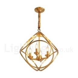 Designer Touch Decorative Pure Brass Rustic Lodge Nordic Style Pendant Light