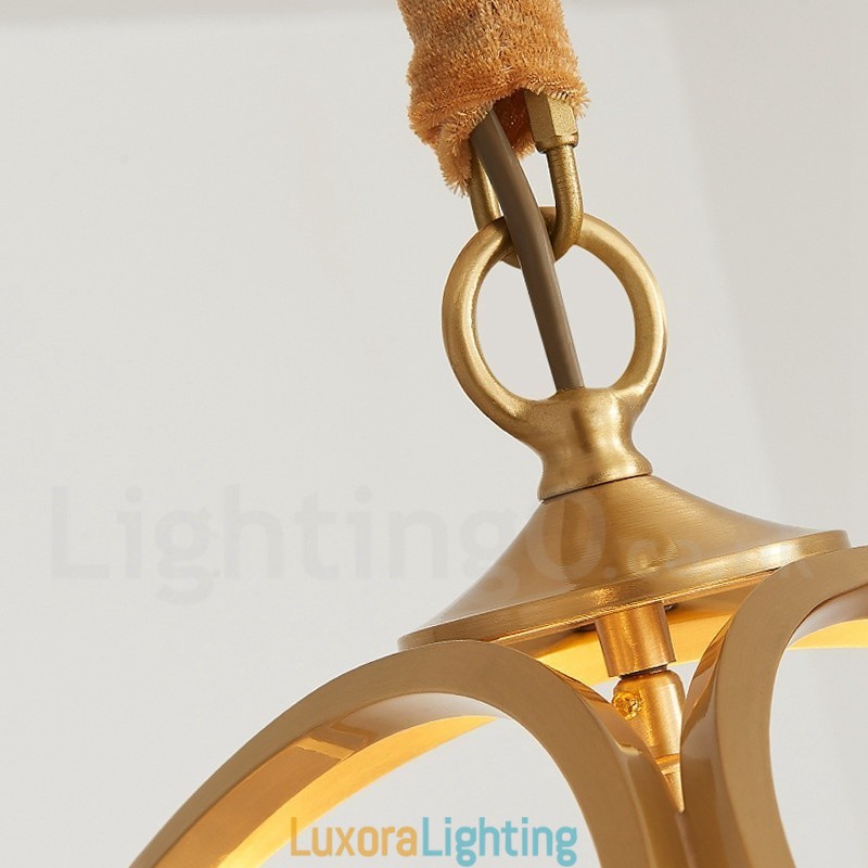 Designer Touch Decorative Pure Brass Rustic Lodge Nordic Style Pendant Light