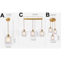 Designer Touch Decorative Pure Brass Rustic Lodge Nordic Style Pendant Light with Glass Shade