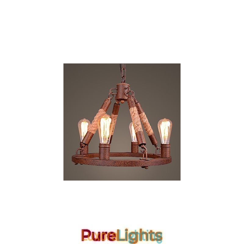 Designer Touch Decorative Vintage Rope Pendant Light Loft Creative Industrial Lamp American Style Decoration