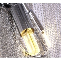 Designer Touch Decorative Aluminum Tassels Chandelier Pendant Light Silver Colour