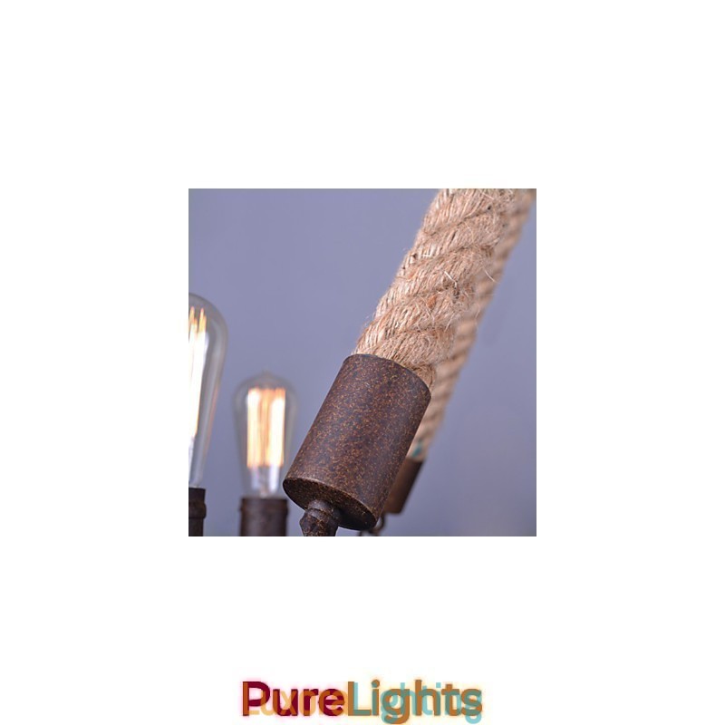 Designer Touch Decorative Vintage Rope Pendant Light Loft Creative Industrial Lamp American Style Decoration