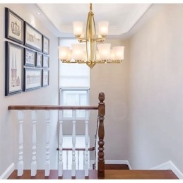 Designer Touch Decorative 12 Light Pure Brass Large Luxurious Rustic Retro Vintage Brass Pendant Chandelier with Glass Shades