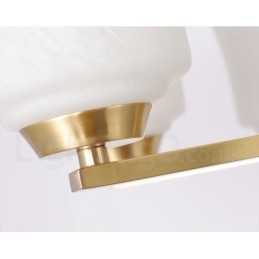 Designer Touch Decorative 12 Light Pure Brass Large Luxurious Rustic Retro Vintage Brass Pendant Chandelier with Glass Shades