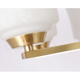 Designer Touch Decorative 15 Light Pure Brass Large Luxurious Rustic Retro Vintage Brass Pendant Chandelier with Glass Shades