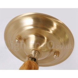 Designer Touch Decorative Pure Brass Rustic Lodge Nordic Style Pendant Light with Glass Shade