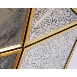 Designer Touch Decorative Pure Brass Rustic Lodge Nordic Style Pendant Light with Glass Shade