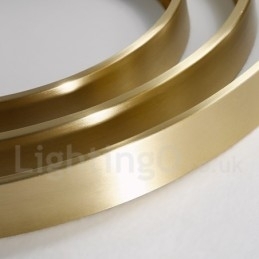 Designer Touch Decorative Brass Ultra Thin Round Dimmable Modern Contemporary Nordic Style Flush Mount Ceiling Lights with Acrylic Shade Also Can Be Used As Wall Light