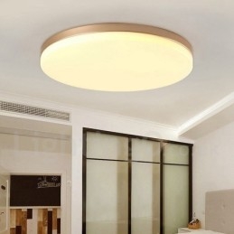 Designer Touch Decorative Ultra Thin Round Dimmable Modern Contemporary Nordic Style Flush Mount Ceiling Lights with Acrylic Shade Also Can Be Used As Wall Light