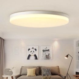 Designer Touch Decorative Ultra Thin Round Dimmable Modern Contemporary Nordic Style Flush Mount Ceiling Lights with Acrylic Shade Also Can Be Used As Wall Light