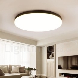 Designer Touch Decorative Ultra Thin Round Dimmable Modern Contemporary Nordic Style Flush Mount Ceiling Lights with Acrylic Shade Also Can Be Used As Wall Light