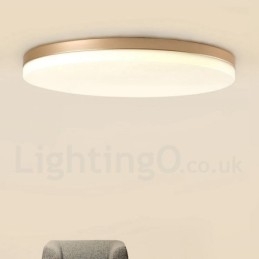 Designer Touch Decorative Ultra Thin Round Dimmable Modern Contemporary Nordic Style Flush Mount Ceiling Lights with Acrylic Shade Also Can Be Used As Wall Light