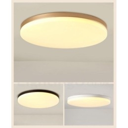 Designer Touch Decorative Ultra Thin Round Dimmable Modern Contemporary Nordic Style Flush Mount Ceiling Lights with Acrylic Shade Also Can Be Used As Wall Light