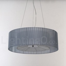 Designer Touch Decorative Drum 4 Light Pendant Modern Light with Fabric Shade