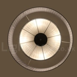 Designer Touch Decorative Drum 4 Light Pendant Modern Light with Fabric Shade