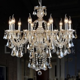 Designer Touch Decorative Retro Cognac Color K9 Crystal Modern Chandelier