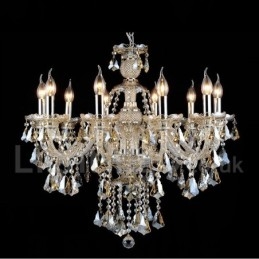Designer Touch Decorative Retro Cognac Color K9 Crystal Modern Chandelier