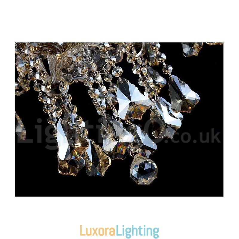 Designer Touch Decorative Retro Cognac Color K9 Crystal Modern Chandelier