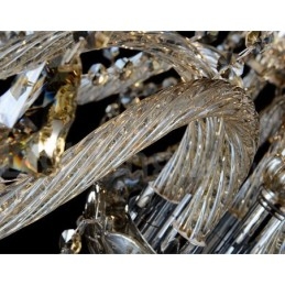 Designer Touch Decorative Retro Cognac Color K9 Crystal Modern Chandelier