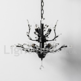 Designer Touch Decorative Crystal Iron Painting Chandelier with Crystal Modern Lighting Lamp