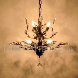 Designer Touch Decorative Crystal Iron Painting Chandelier with Crystal Modern Lighting Lamp