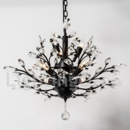 Designer Touch Decorative Crystal Iron Painting Chandelier with Crystal Modern Lighting Lamp