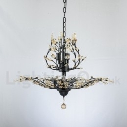 Designer Touch Decorative Crystal Iron Painting Chandelier with Crystal Modern Lighting Lamp