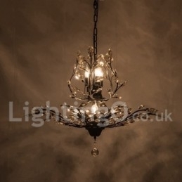Designer Touch Decorative Crystal Iron Painting Chandelier with Crystal Modern Lighting Lamp