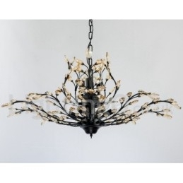 Designer Touch Decorative Crystal Iron Painting Chandelier with Crystal Modern Lighting Lamp