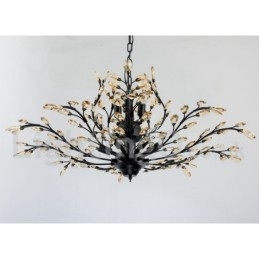 Designer Touch Decorative Crystal Iron Painting Chandelier with Crystal Modern Lighting Lamp