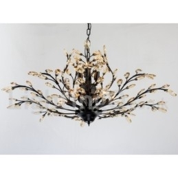 Designer Touch Decorative Crystal Iron Painting Chandelier with Crystal Modern Lighting Lamp