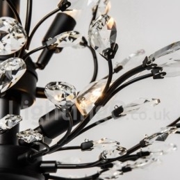Designer Touch Decorative Crystal Iron Painting Chandelier with Crystal Modern Lighting Lamp