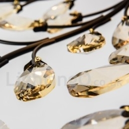 Designer Touch Decorative Crystal Iron Painting Chandelier with Crystal Modern Lighting Lamp