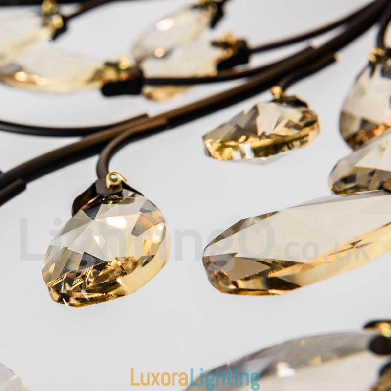 Designer Touch Decorative Crystal Iron Painting Chandelier with Crystal Modern Lighting Lamp