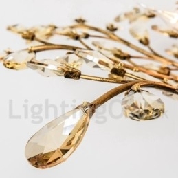 Designer Touch Decorative Crystal Iron Painting Chandelier with Crystal Modern Lighting Lamp